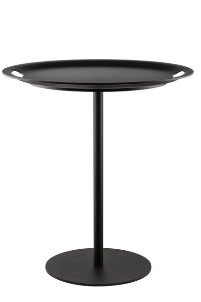 Alessi — Op-la JM12 BB | Tavolino vassoio Jasper Morrison nero — design italiano Alessi