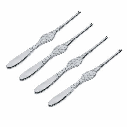 Alessi — Colombina Fish FM23/43S4 | Forchettine da crostacei 18/10, se — design italiano Alessi