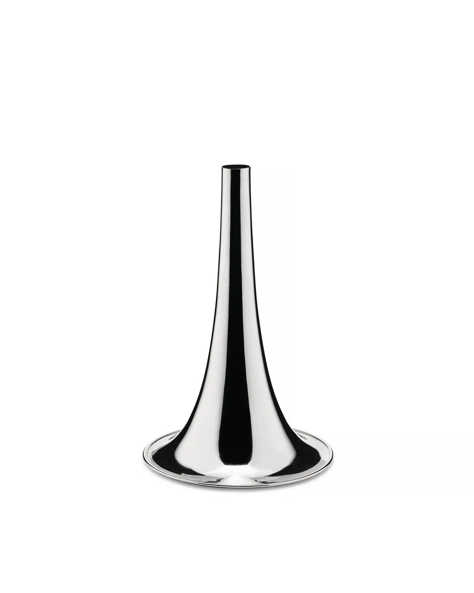 Alessi — Trumpet ITM04 ITM04 AG | Vaso in ottone argentato tornito — design italiano Alessi