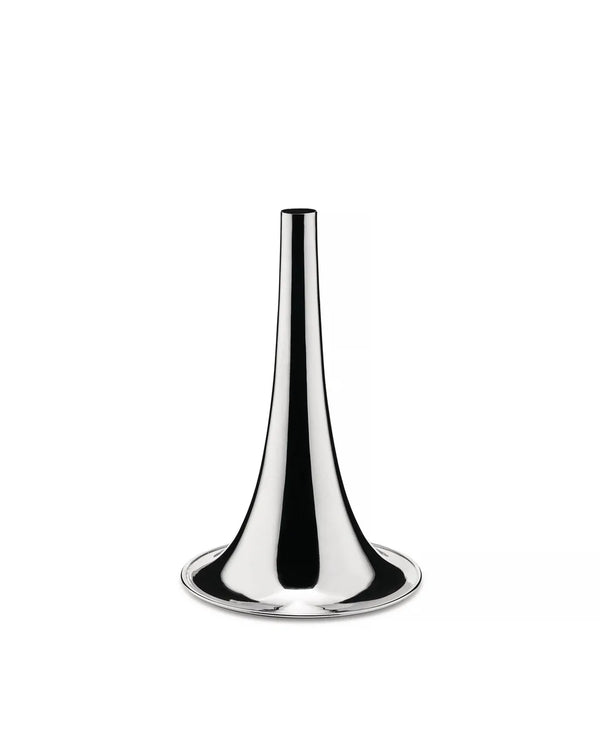 Alessi — Trumpet ITM04 ITM04 AG | Vaso in ottone argentato tornito — Alessi