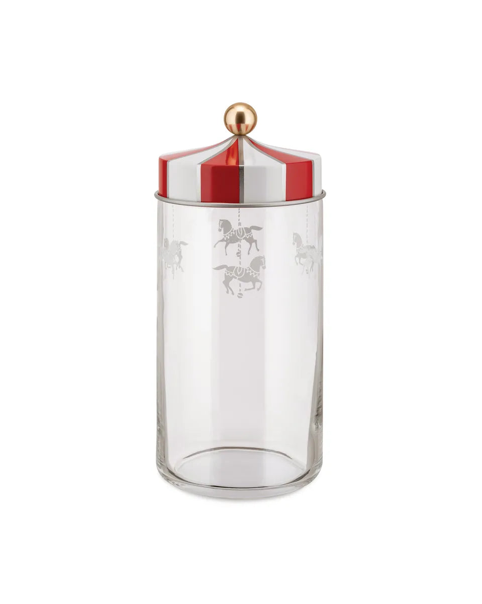 Alessi — Circus MW30/150 | Barattolo in vetro serigrafato Wanders — design italiano Alessi