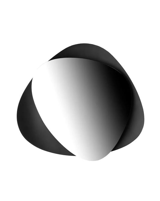 Alessi — Colombina FM25 B | Specchio da parete Fuksas, nero — design italiano Alessi