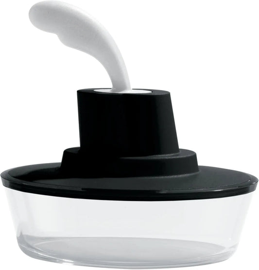 Alessi — Ship Shape ASG13 B | Contenitore da tavola in resina nera — design italiano Alessi