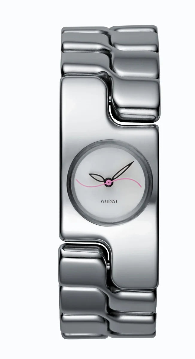 Alessi — Mariposa AL15000 | Orologio da polso acciaio lucido — design italiano Alessi