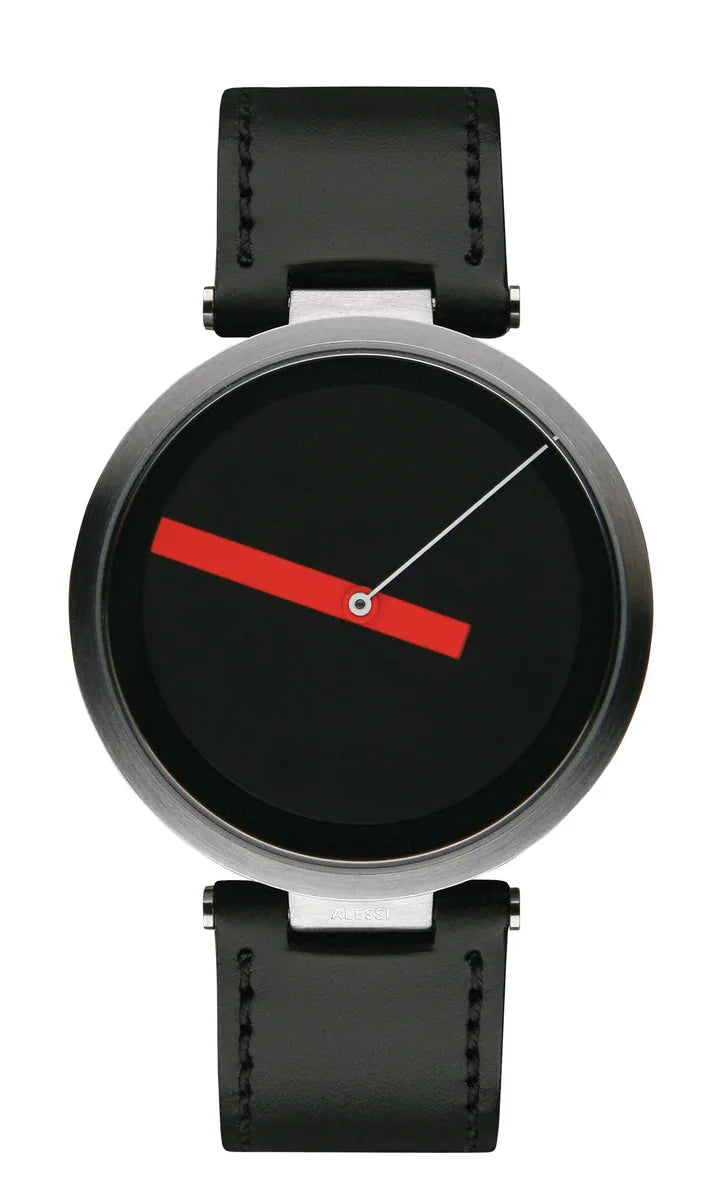 Alessi — AL18011 | Orologio da polso Sargiani in acciaio nero — design italiano Alessi