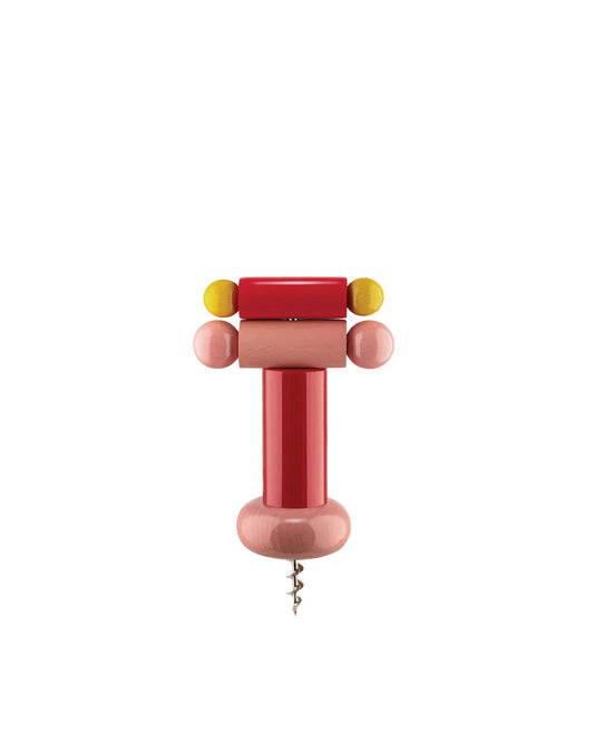 Alessi — ES17 | Cavatappi Sottsass in legno di faggio — design italiano Alessi