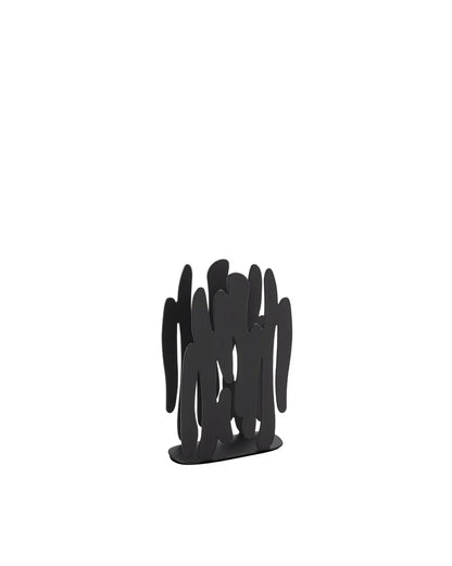 Alessi — Bark BM22 B | Portatovaglioli in acciaio nero — design italiano Alessi