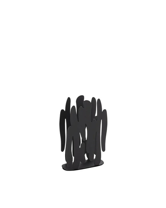 Alessi — Bark BM22 B | Portatovaglioli in acciaio nero — design italiano Alessi
