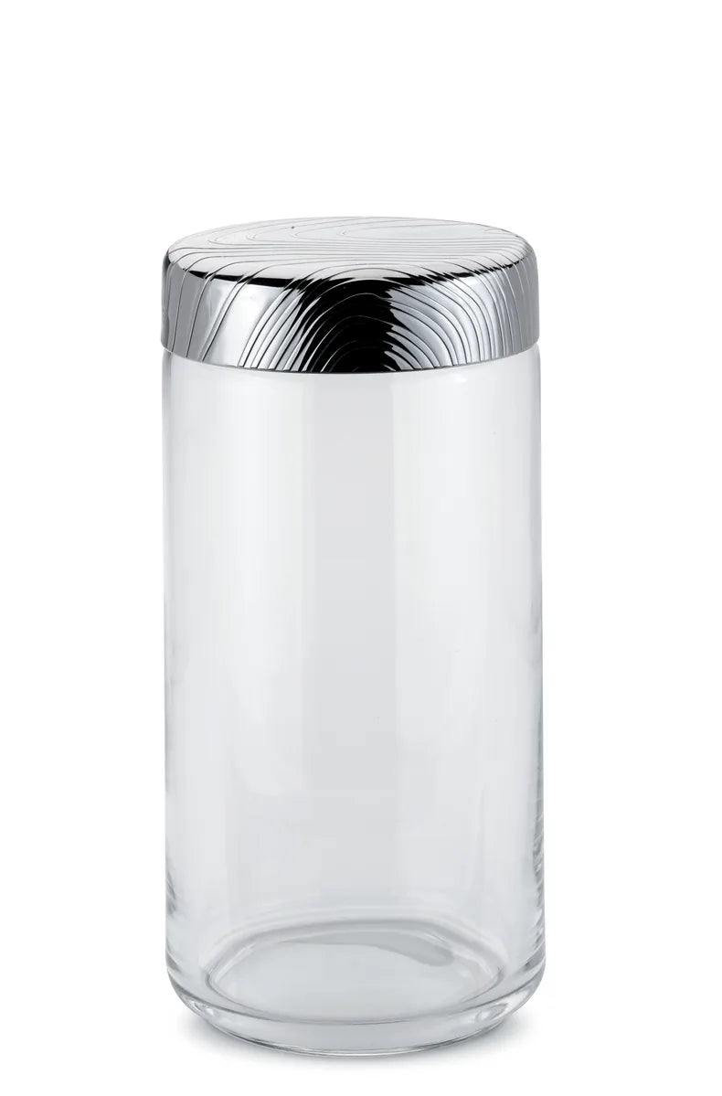 Alessi — Veneer PU05/150 | Barattolo ermetico vetro e acciaio — design italiano Alessi