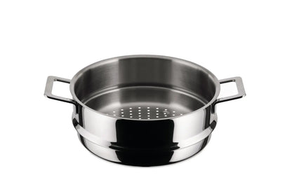 Alessi — Pots&Pans AJM307 | Cestello vapore acciaio 18/10 Morrison — design italiano Alessi