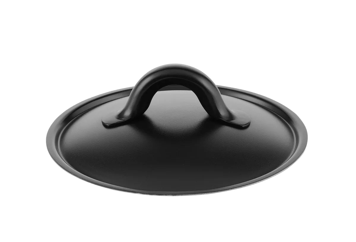 Alessi — Mami SG200/14 B | Coperchio in acciaio inox con silicone nero — design italiano Alessi