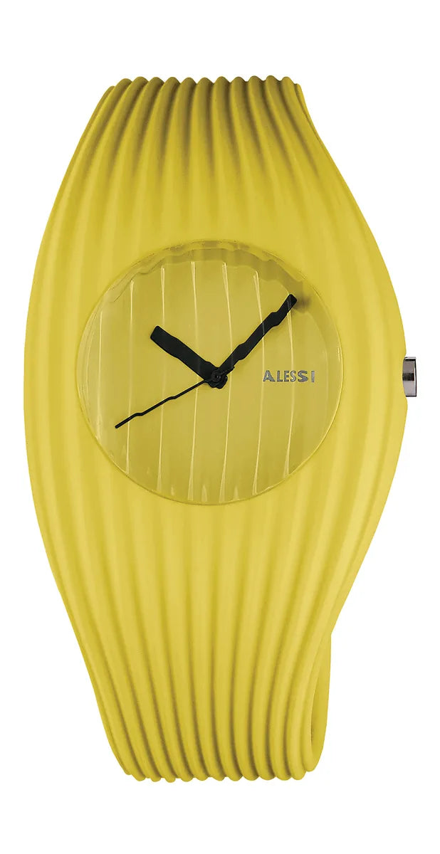 Alessi — Grow Watch AL26002 | Orologio da polso in poliuretano giallo — design italiano Alessi