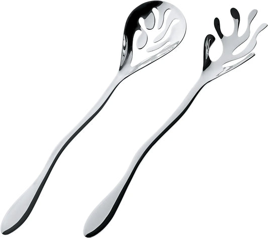 Alessi — Mediterraneo ESI16SET | Posate da insalata acciaio lucido — design italiano Alessi
