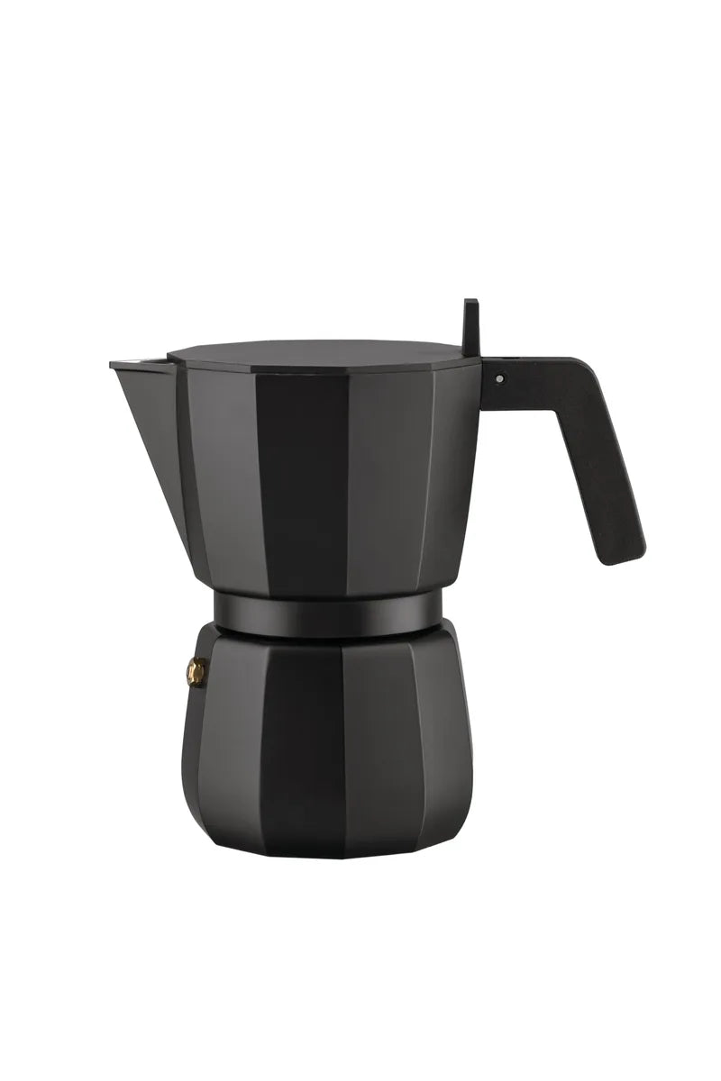 Alessi — DC06/6 B | Moka Espresso Chipperfield Nera 6 Tazze — design italiano Alessi