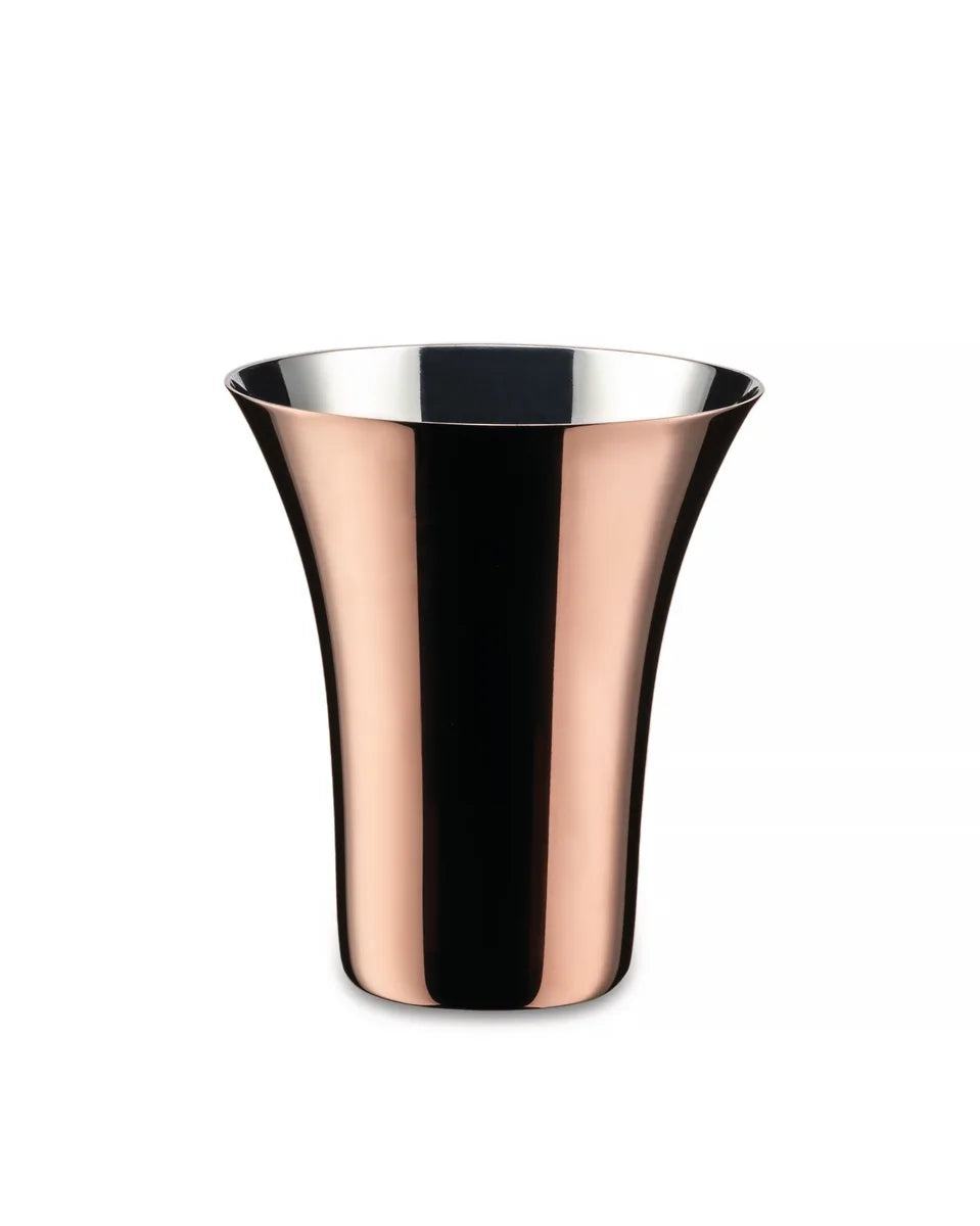 Alessi — Kuru Kuru ITM13 CU | Bicchiere in acciaio inox rivestito rame — design italiano Alessi