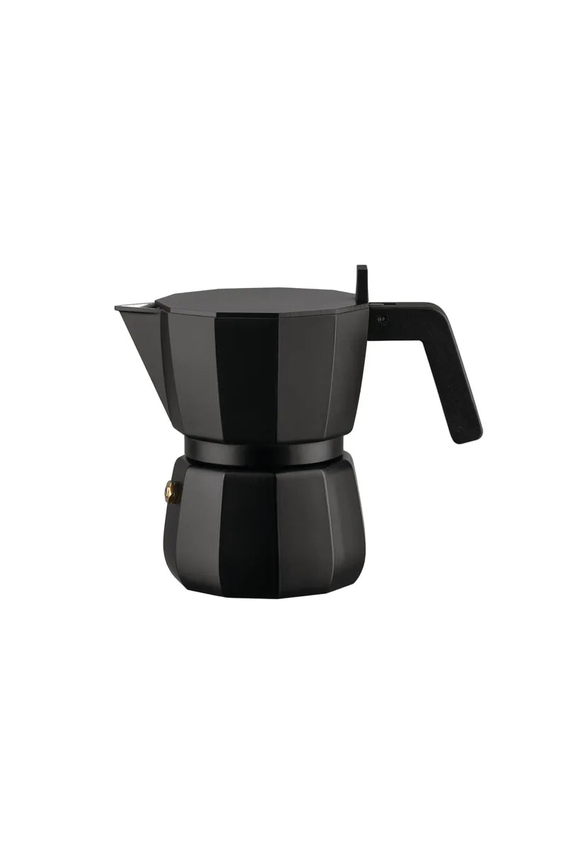 Alessi — DC06/3 B | Moka in alluminio nero Chipperfield — design italiano Alessi