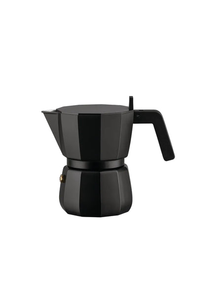 Alessi — DC06/3 B | Moka in alluminio nero Chipperfield — design italiano Alessi