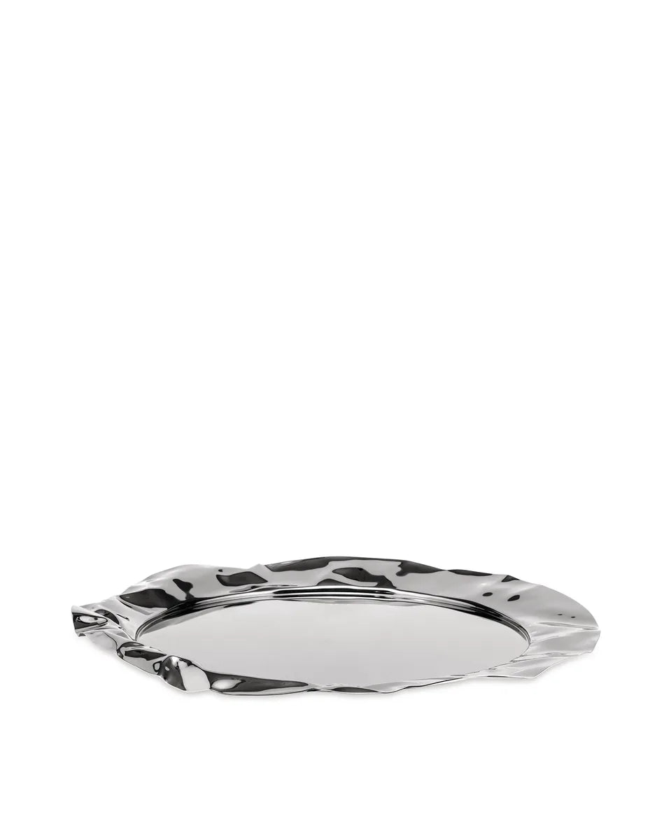 Alessi — Foix 90039 | Vassoio rotondo in acciaio inox — design italiano Alessi