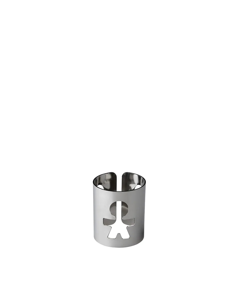 Alessi — Girotondo AKK84S2 W | Set portatovaglioli bianchi King-Kong — design italiano Alessi