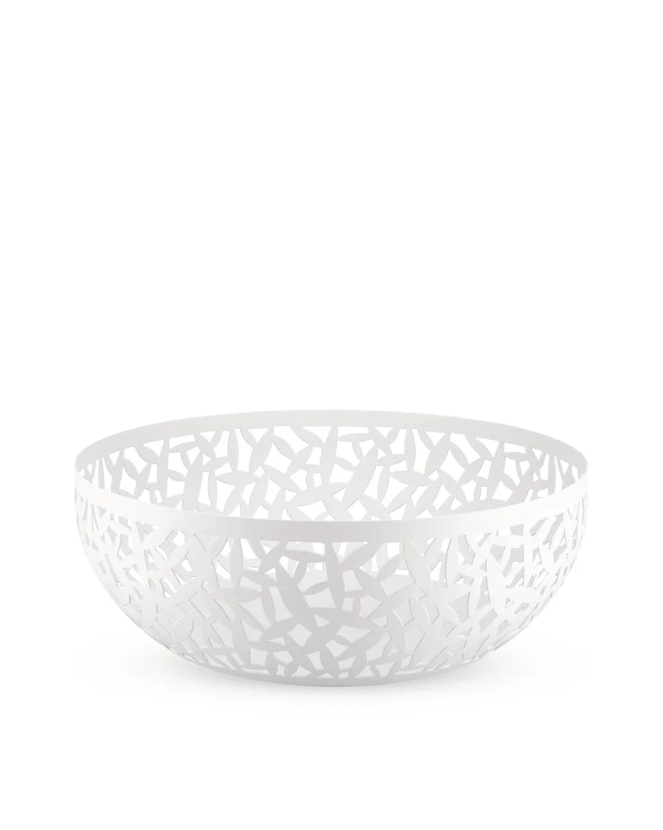 Alessi — CACTUS! MSA04/29 W | Fruttiera traforata in bianco Super Whit — design italiano Alessi