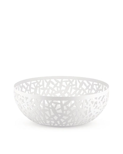 Alessi — CACTUS! MSA04/29 W | Fruttiera traforata in bianco Super Whit — design italiano Alessi