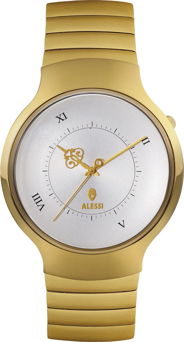Alessi — Dressed AL27003 | Orologio da polso dorato Wanders — design italiano Alessi