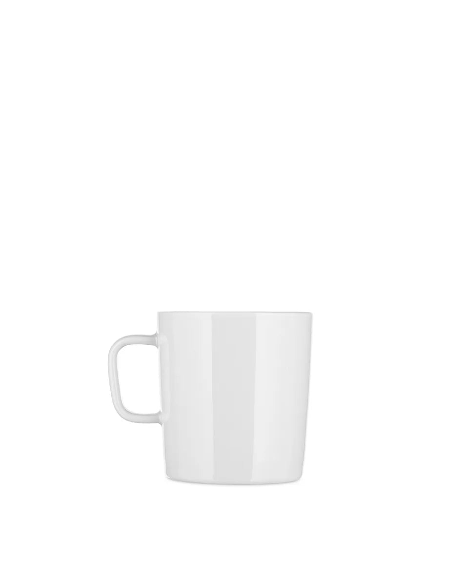 Alessi — PlateBowlCup AJM28/89 | Mug in porcellana bianca Jasper Morri — design italiano Alessi