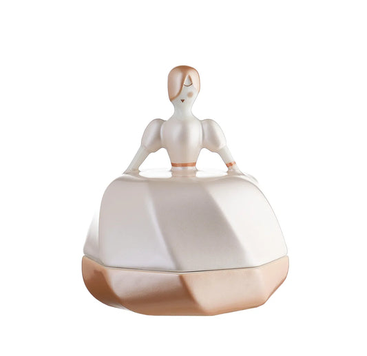 Alessi — AAA02 P | La petite mariée, bomboniera in porcellana rosa — design italiano Alessi