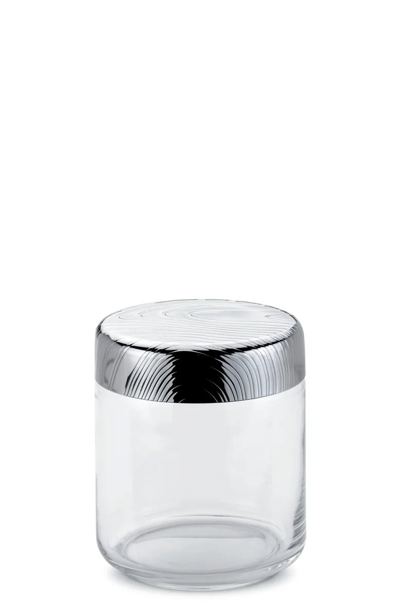 Alessi — Veneer PU05/75 | Barattolo ermetico vetro e acciaio — design italiano Alessi