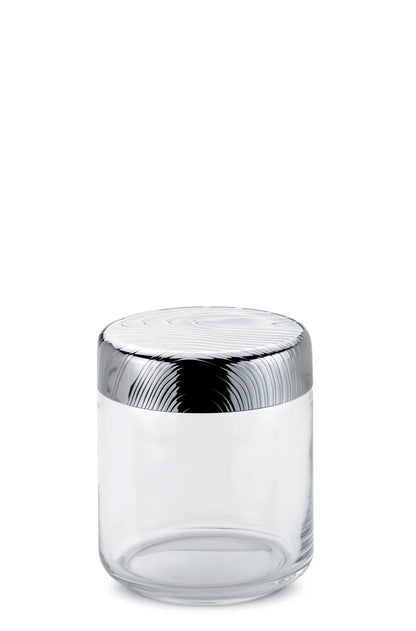 Alessi — Veneer PU05/75 | Barattolo ermetico vetro e acciaio — design italiano Alessi