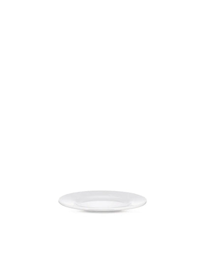 Alessi — PlateBowlCup AJM28/5 | Piatto dessert in porcellana bianca — design italiano Alessi