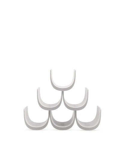 Alessi — Noè GIA13 W | Portabottiglie modulare in resina bianca — design italiano Alessi