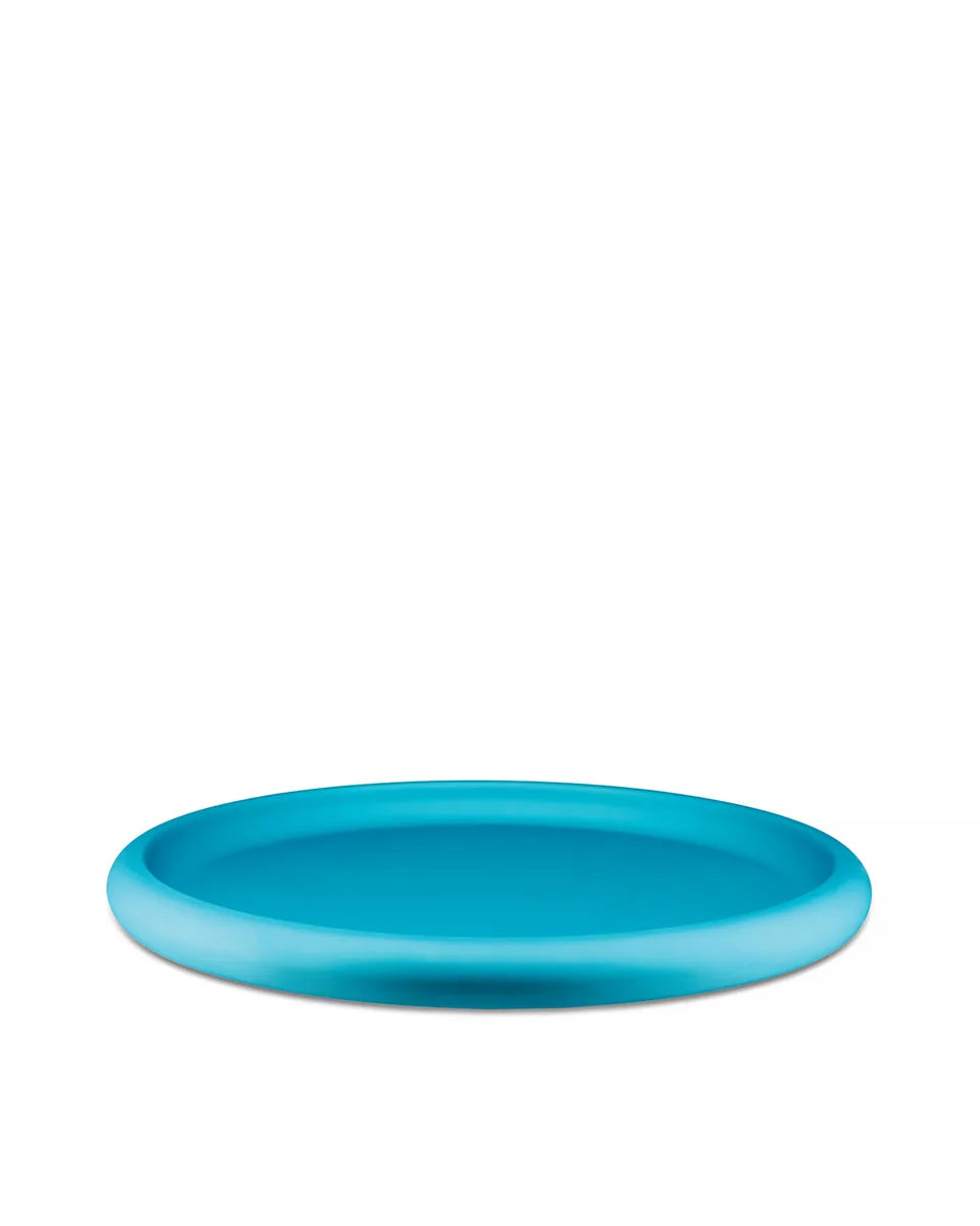 Alessi — Discolo ITM03 LAZ | Centrotavola in alluminio anodizzato azzu — design italiano Alessi