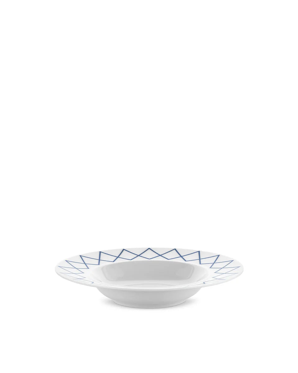 Alessi — ES22/2 | Piatto fondo Sottsass in porcellana — design italiano Alessi
