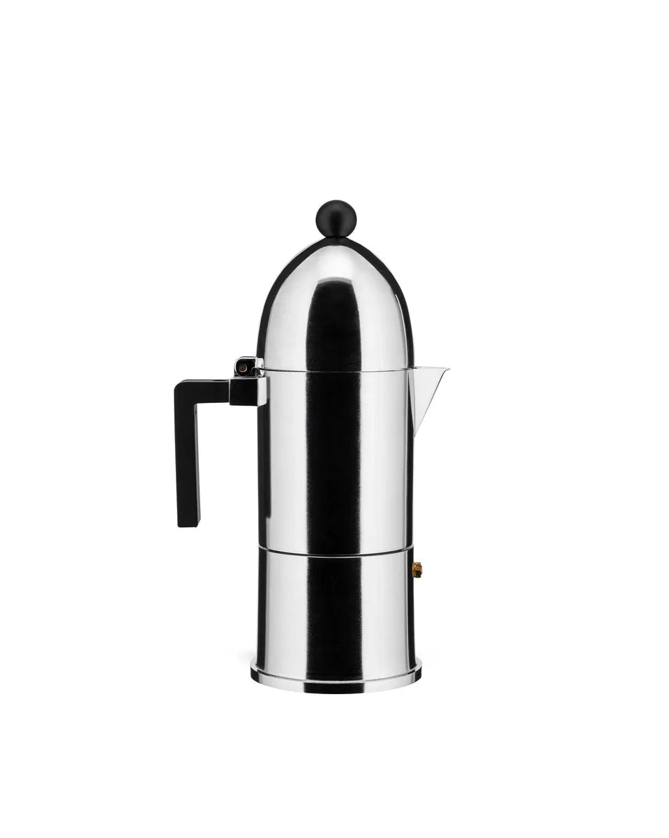 Alessi — La Cupola 9095/6 9095/6BFM | Caffettiera Aldo Rossi in allumi — design italiano Alessi