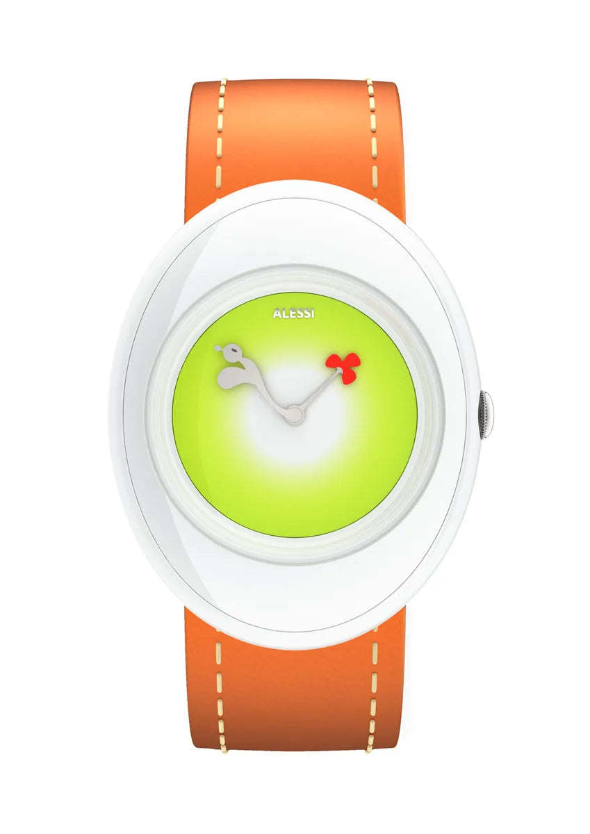 Alessi — Millennium Jr. AL20003 | Orologio da polso resina bianca e ar — design italiano Alessi