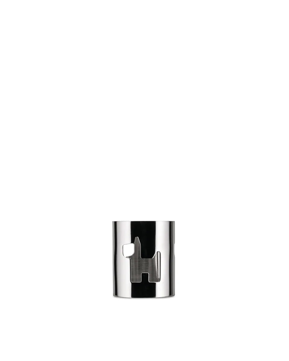 Alessi — Girotondo AKK10 D | Portatovagliolo traforato acciaio inox — design italiano Alessi