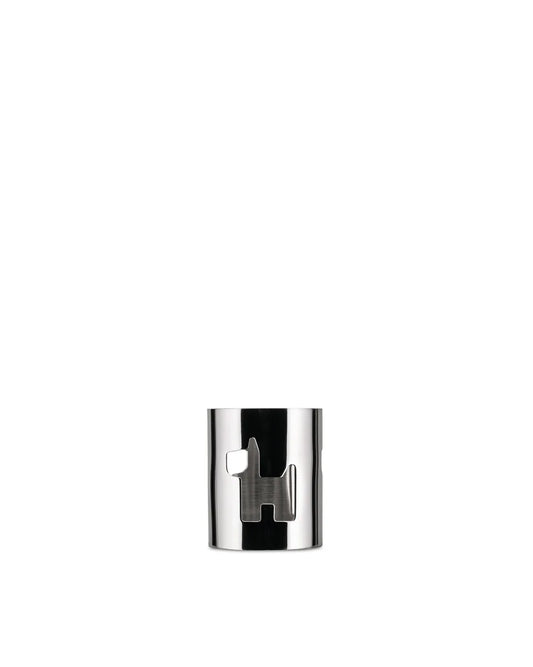 Alessi — Girotondo AKK10 D | Portatovagliolo traforato acciaio inox — design italiano Alessi