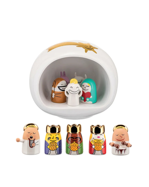 Alessi — AMGI10SET | Presepe in porcellana decorata a mano — Alessi