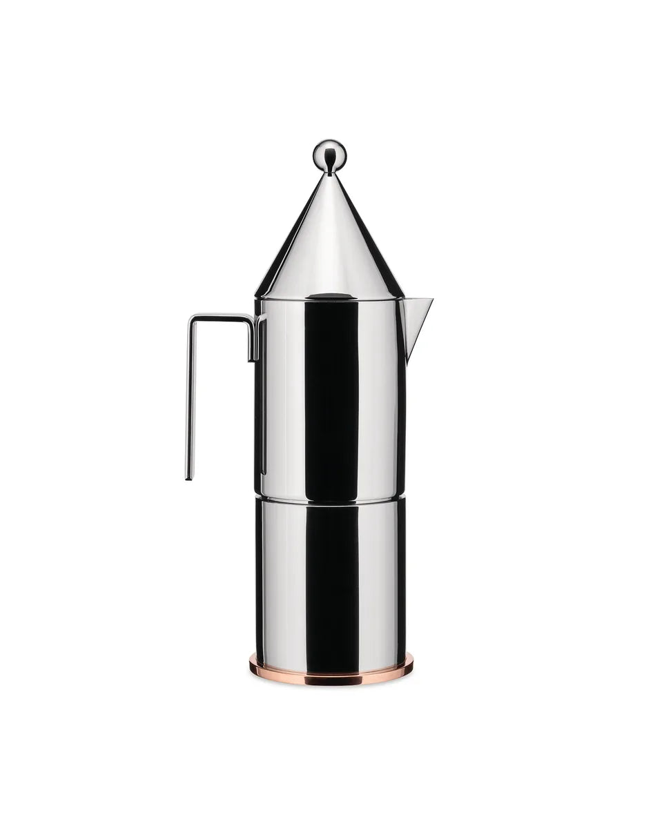 Alessi — La Conica 90002/6 | Caffettiera Aldo Rossi 6 tazze — design italiano Alessi