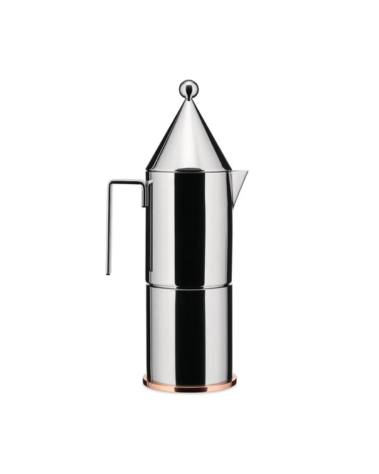 Alessi — La Conica 90002/6 | Caffettiera Aldo Rossi 6 tazze — design italiano Alessi