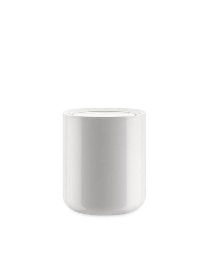 Alessi — Birillo PL10 W | Cestino da bagno in PMMA bianco — design italiano Alessi