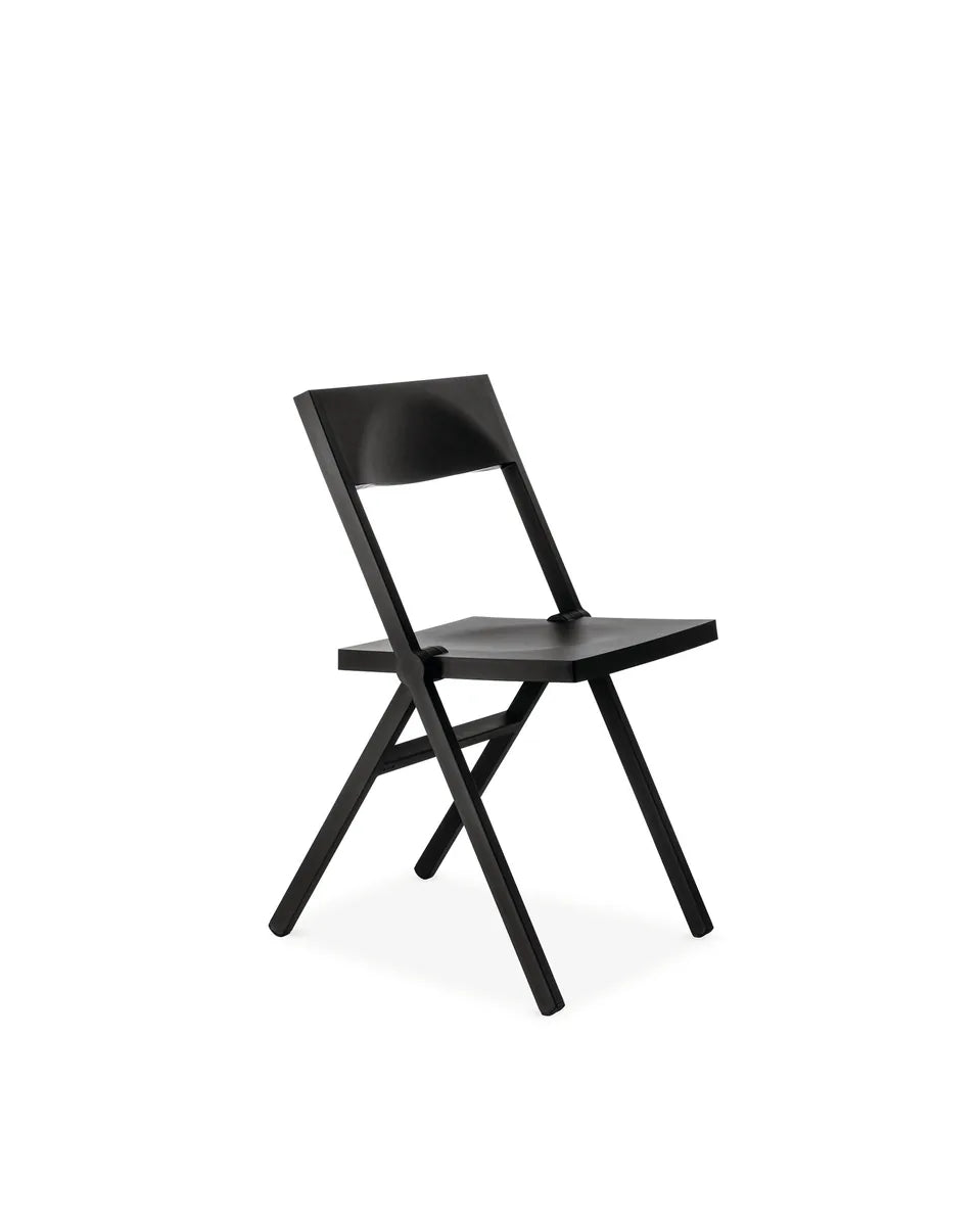 Alessi — Piana ASPN9017 | Sedia pieghevole Chipperfield in PP nero — design italiano Alessi