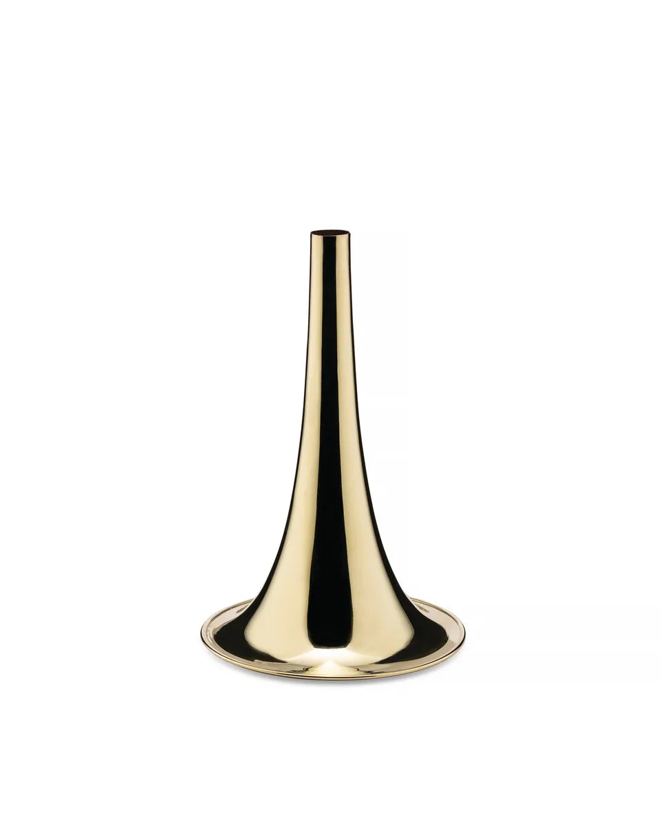 Alessi — Trumpet ITM04 BR | Vaso in ottone tornito Il Tornitore Matto — design italiano Alessi