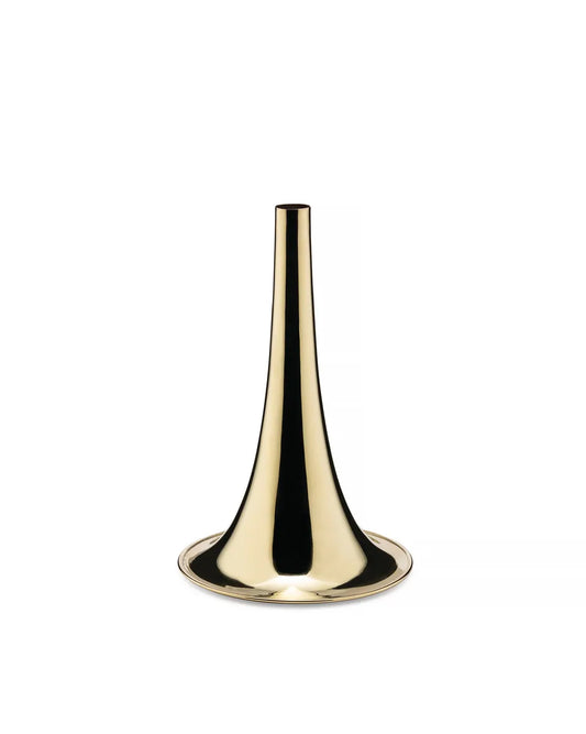 Alessi — Trumpet ITM04 BR | Vaso in ottone tornito Il Tornitore Matto — design italiano Alessi