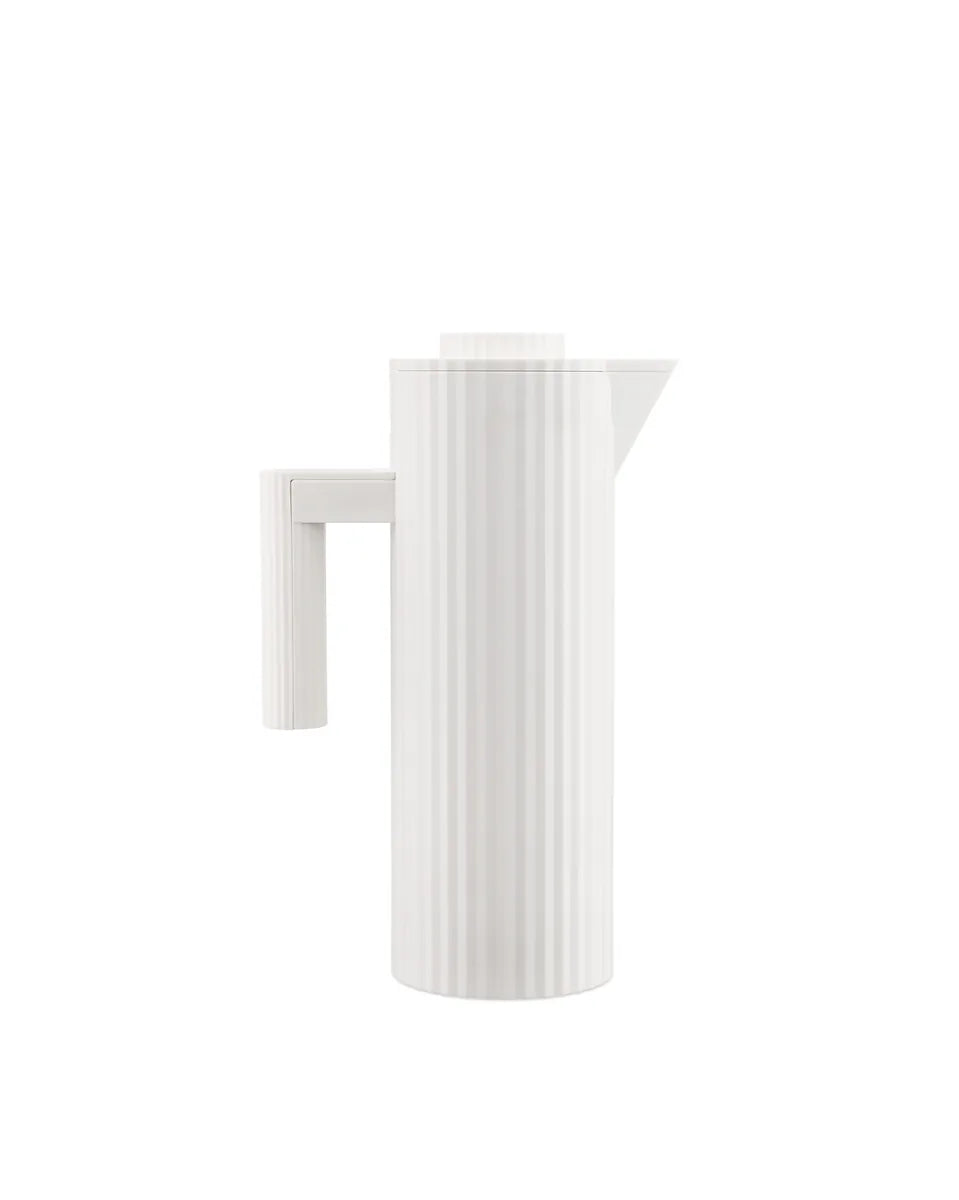 Alessi — Plissé MDL12 W | Caraffa termoisolante bianca De Lucchi — design italiano Alessi