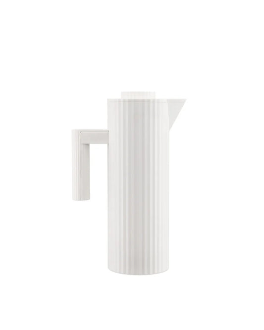 Alessi — Plissé MDL12 W | Caraffa termoisolante bianca De Lucchi — design italiano Alessi