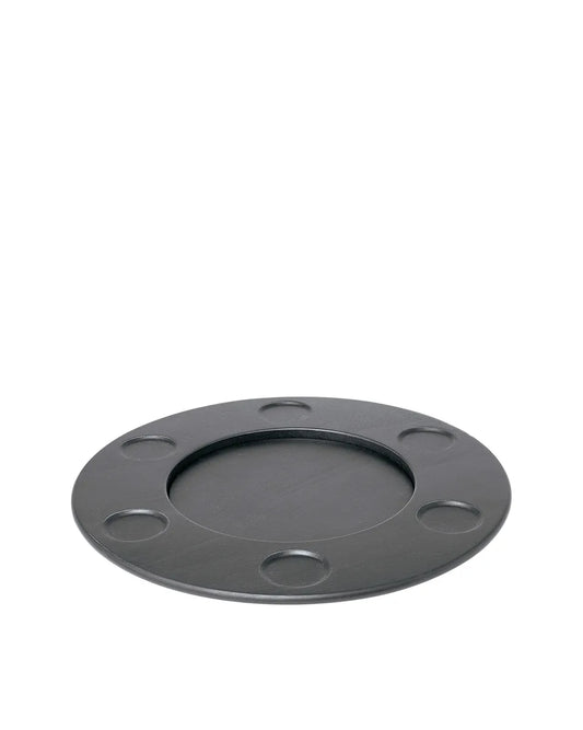 Alessi — Mami SG61 B | Vassoio girevole per fonduta in legno — design italiano Alessi