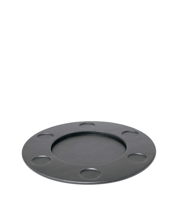 Alessi — Mami SG61 B | Vassoio girevole per fonduta in legno — Alessi