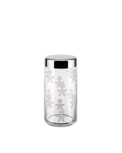 Alessi — Girotondo AKK38 | Barattolo in vetro serigrafato — design italiano Alessi